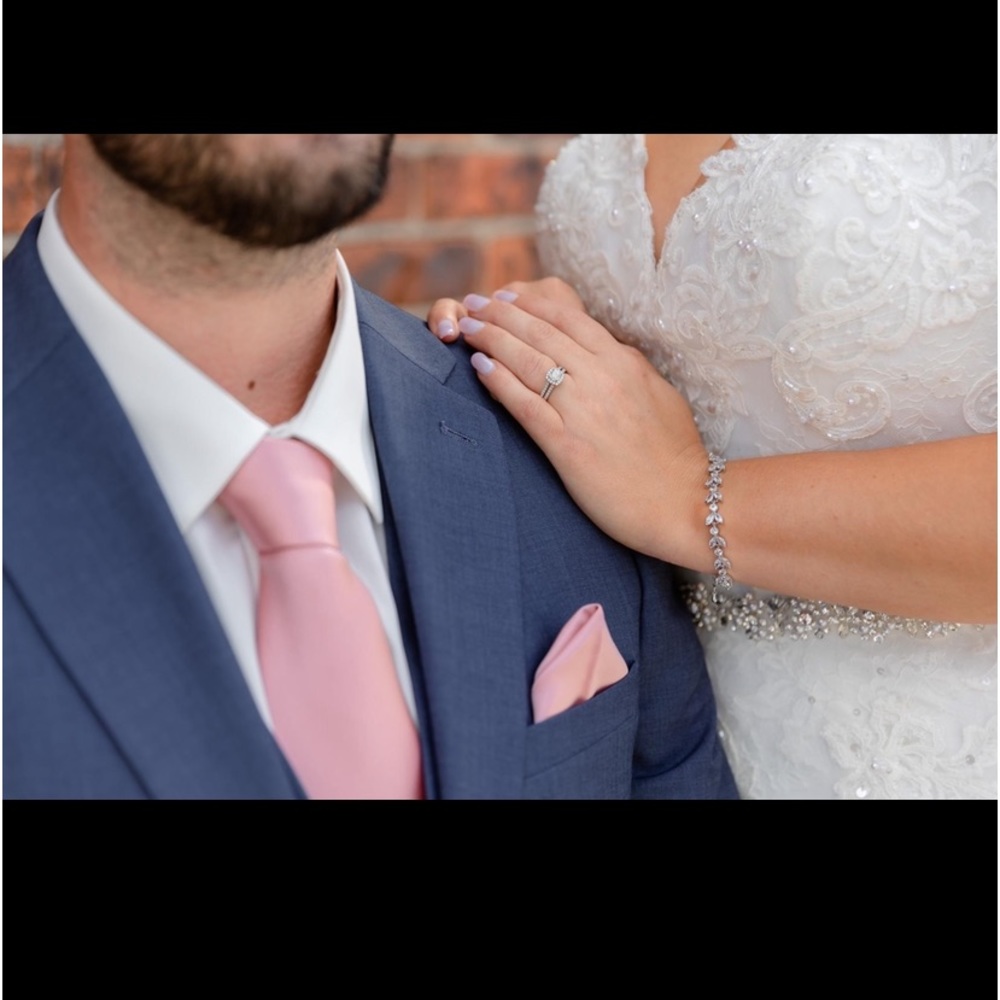 Blush/Rose Tie and Pocket Square NWT